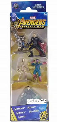 MARVEL Avengers Nano metalfigs 5-Pack 7X20CM-ACTION FIGURE PER BAMBINI-Nuovo