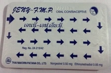 3/12/50 Pcs. for Jeny F.M.P.  Contraceptive pill