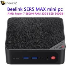 Beelink mini pc ser5 AMD Ryzen7 5800H Office Computer 8C/16T RAM32GB SSD500GB