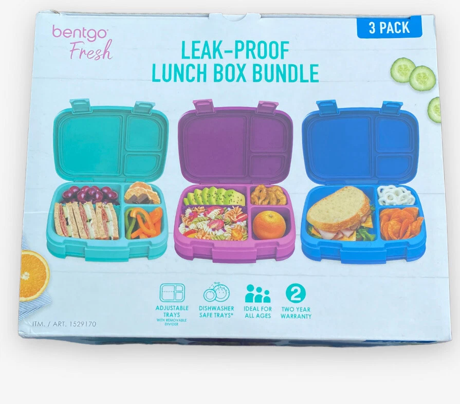 Bentgo Fresh 2-Pack Leak-Proof Lunch Box Bundle | Color: Blue/Green | Size: Os | Sena_Kirim's Closet