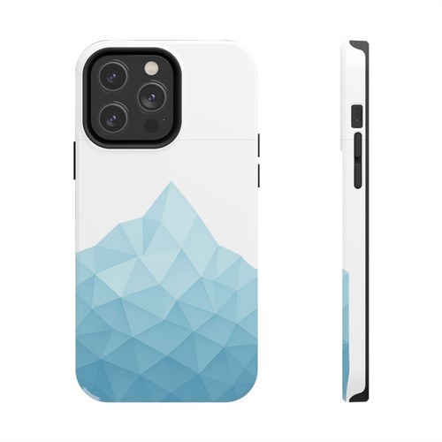 Geometric Iceberg Tough Phone Case, Abstract Glacier Hiking Design, Protective - 第 36/81 張圖片