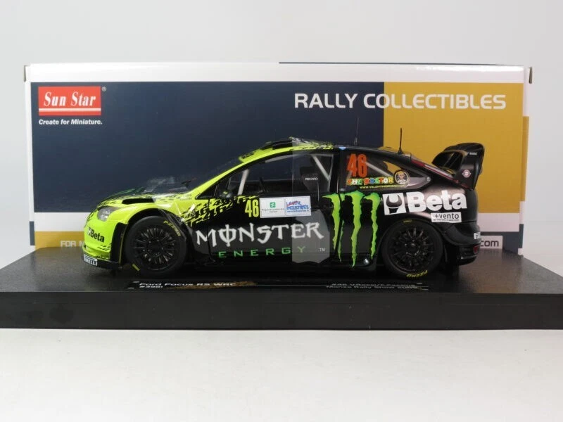 Sunstar Ford Focus RS WRC08 #46 Valentino Rossi Monza Rally Show 2009 1/18 3981 - Immagine 3 di 4
