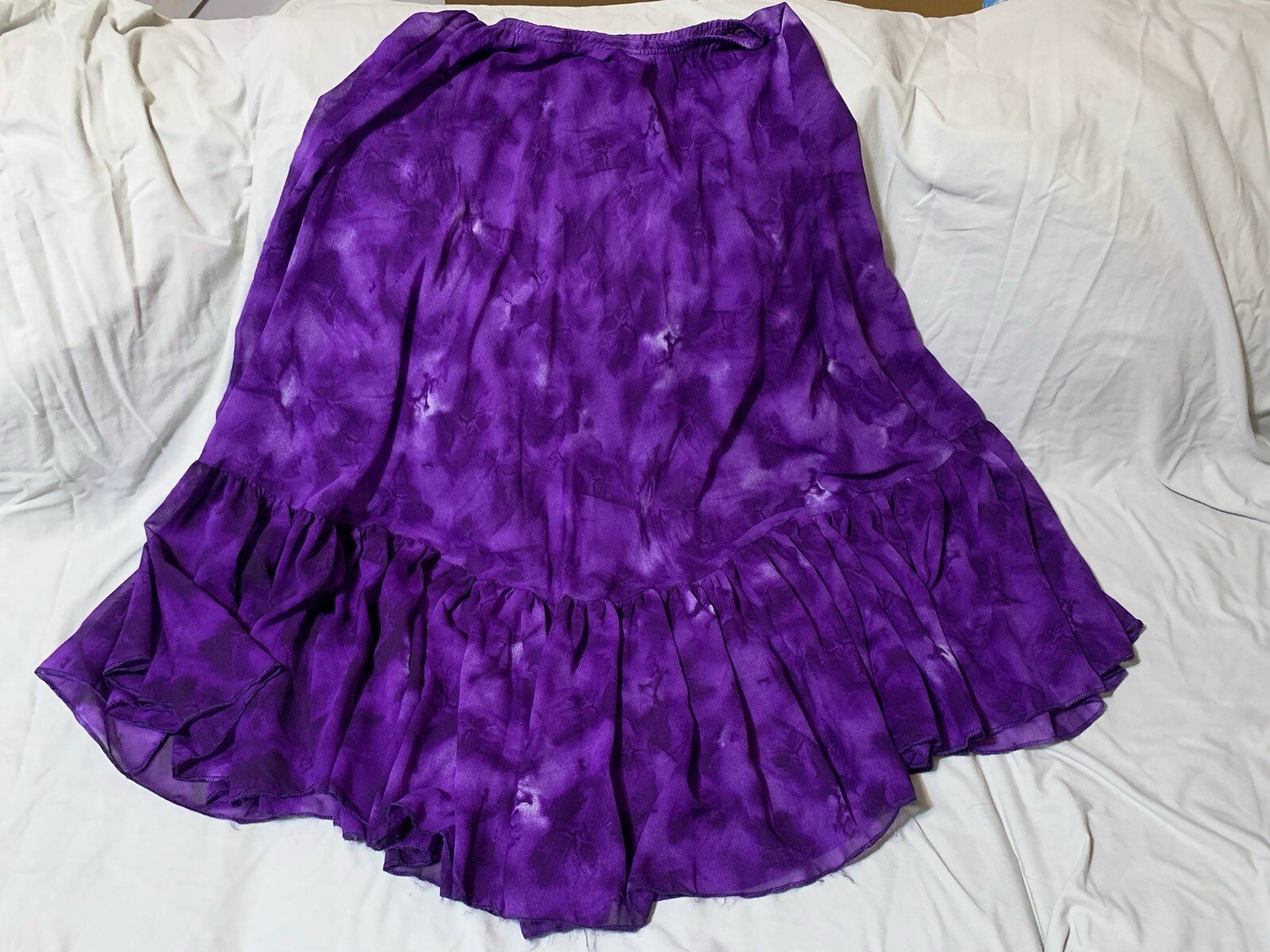 Purple Tie Dye 3-Piece Belly Dance Performance Co… - image 3