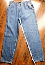 Womens Blue Paperbag Top Jeans UK10 FALMER HERITAGE MATALAN