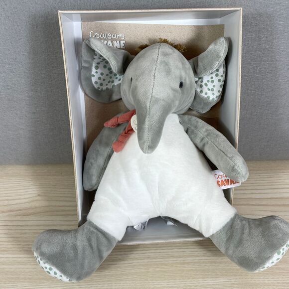 Couleurs Savane Elephant Plush Doudou et Compagnie Soft Toy Baby Gift