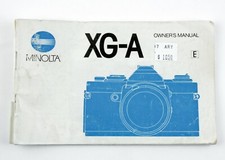 197184 Minolta XG-A 35mm SLR Genuine Original User Instruction Manual Booklet