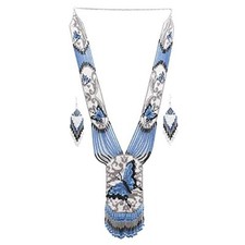 Handmade Necklace Seed Bead Boho American Style Netiv Beaded Multi Strand