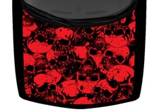 Red Skulls Truck Vinyl Decal Car 58