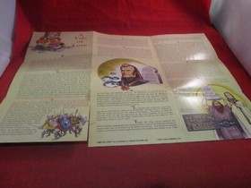 Times of Lore Nintendo NES Foldable Poster Map Insert ONLY 