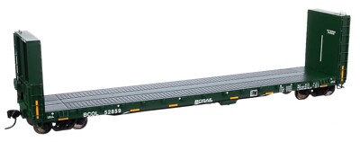 Walthers Proto HO 104346 British Columbia 50' CC&F Bulkhead Flatcar Freight