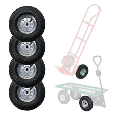 10" INCH WHEEL PNEUMATIC RUBBER TYRE FOR TROLLEY CART SACK BARROW TRAILER TRUCK