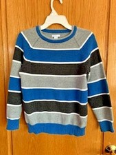 Greendog Boys' Cotton Striped Pullover Sweater Classic Fit Size 7X Imported