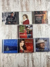 Christmas CDs Lot Of 7 George Strait, Vince G...