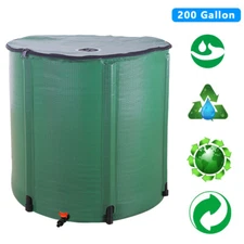 200Gallon Rain Barrel Folding Portable Water Collection Tank Storage for Outdoor
