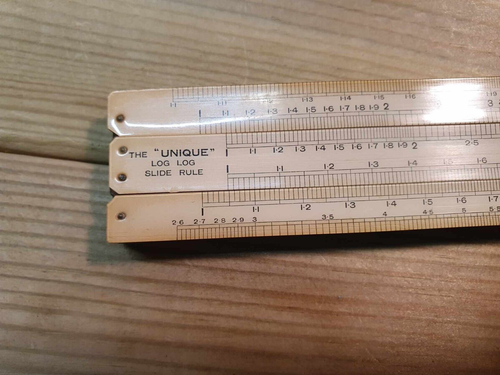 Vintage The Unique Slide Rule Original Case Old Tools Math Engineering Survey - Picture 8 of 9