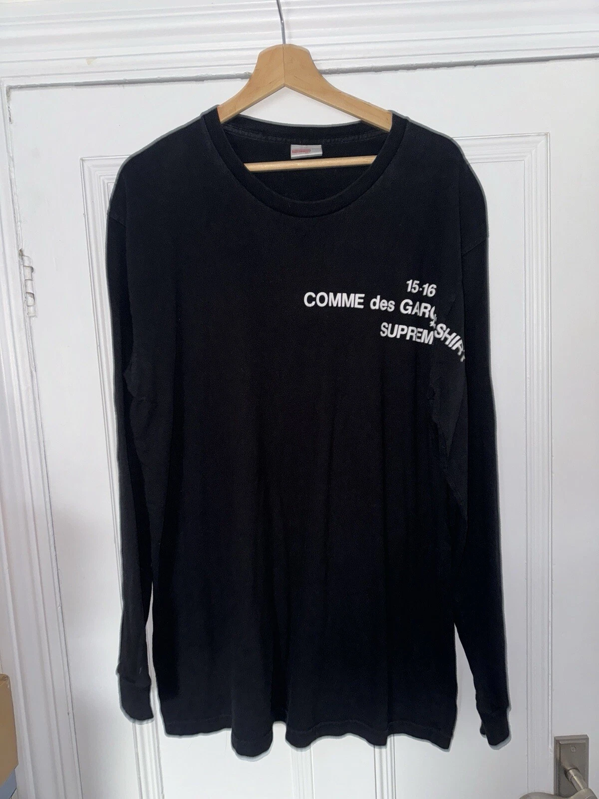 suprême comme des garcons t shirt manches longues XL FW15 