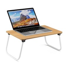 Folding Lap Desk Laptop Stand Bed Desk Table Tray Breakfast Serving Tray Port...