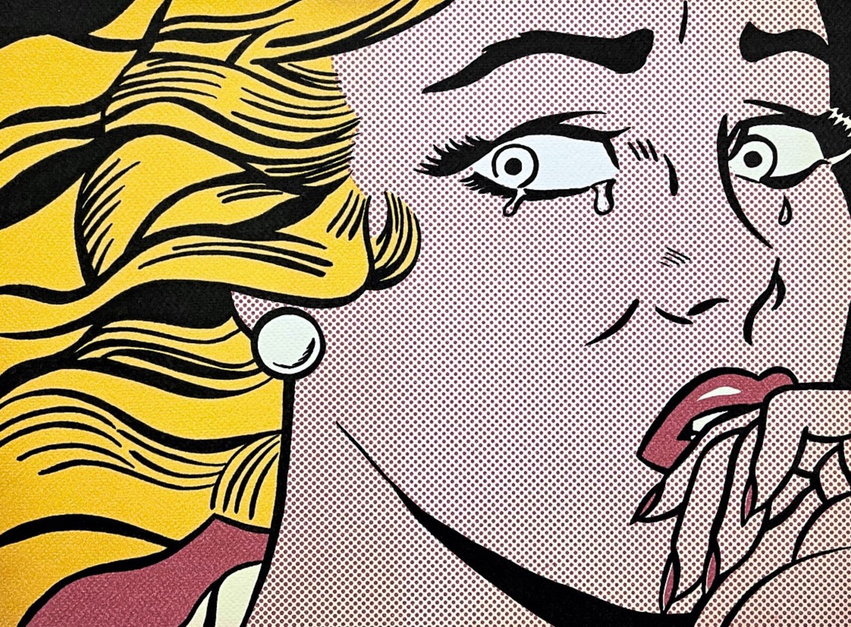 ロイ・リキテンスタイン Crying Girl オフセット複製　COA限定150 ROY LICHTENSTEIN - Crying Girl- signed, numbered edition 77/150