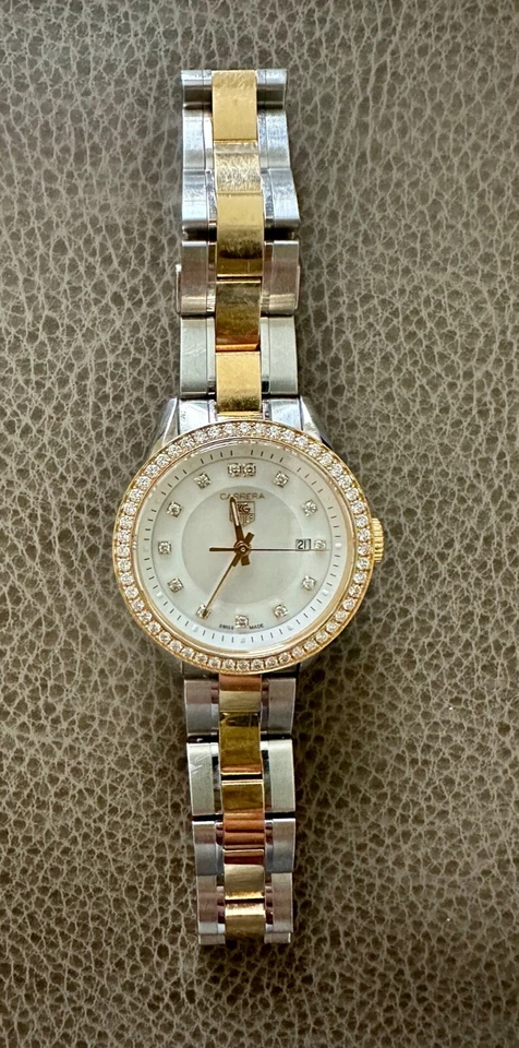 Reloj TAG Heuer Carrera Mujer Oro 18K y Acero Inoxidable 65 Diamantes Mod WV1451 Foto 2 de 4