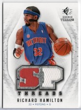 2008-09 SP Rookie Threads Richard Hamilton #T-RH SP Threads Jersey Red & White