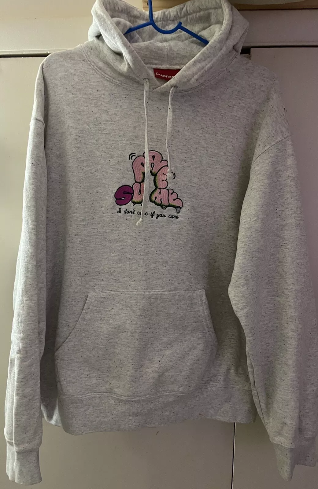 Sweat à capuche gris Supreme Don’t Care taille M