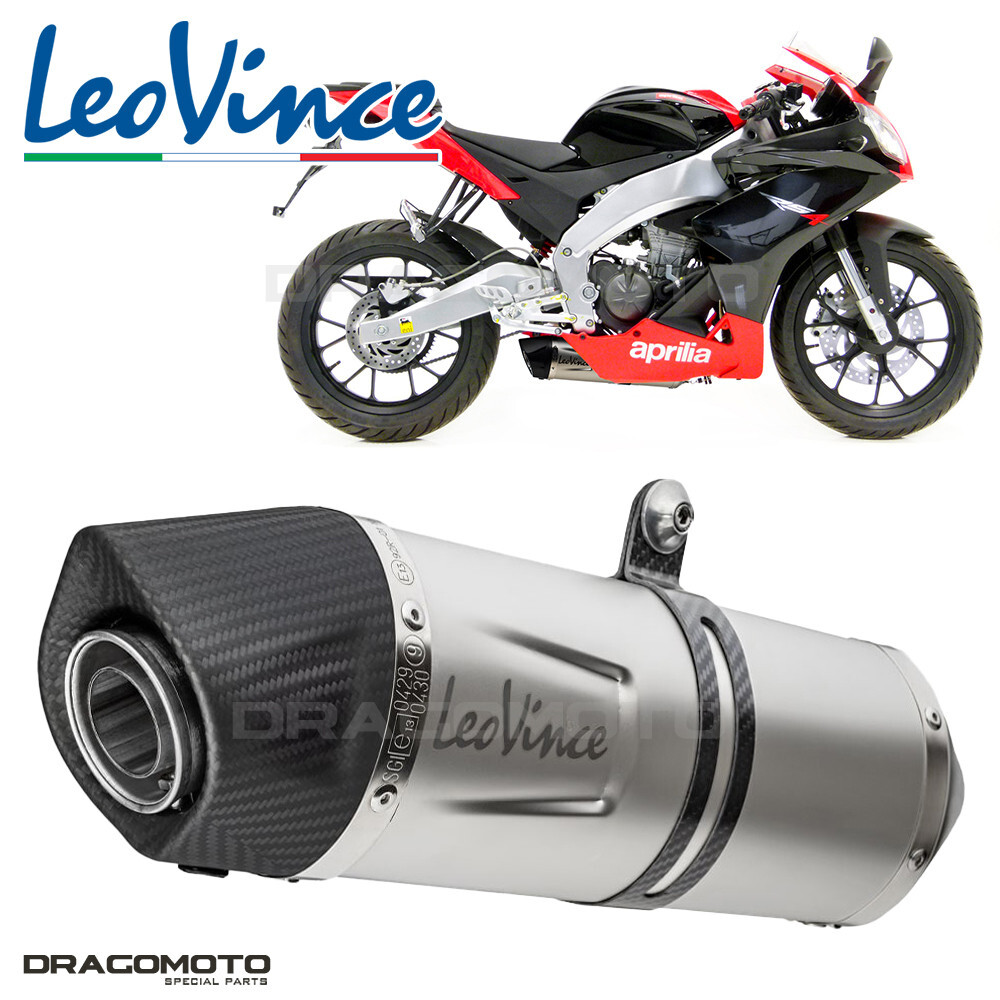 Echappement carbone Leovince LV One Evo pour moto Aprilia RS4 125 Replica
