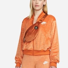 NWT Women's Nike Air Velour Orange Full Zip Jacket