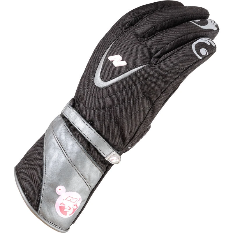 LADIES WATERPROOF MOTORCYCLE GLOVES THERMAL - NITRO NG-72 REBECCA BLACK PINK