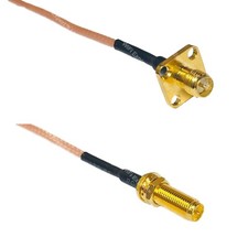 RG316 RP-SMA Female Flange to RP-SMA Female Long RF Cable Rapid-SHIP LOT