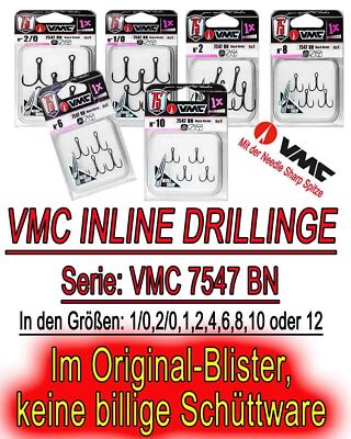 Drilling  VMC 7547BN No.8 Black Nickel Haken Angelhaken