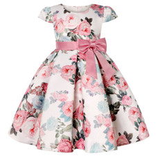 Flower Elegant Causal Princess Party Dresses Children Clothing Birthday Party