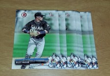 LOT (12) 2017 BOWMAN DRAFT 1ST RILEY MAHAN RC #BD-132 MARLINS