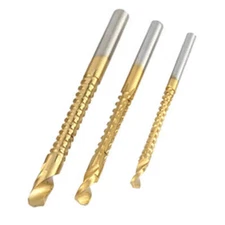 3PC Saw Drill 3/4/5mm Woodworking Hole Drill Gold Sawtooth Drill Wooden Board Dr