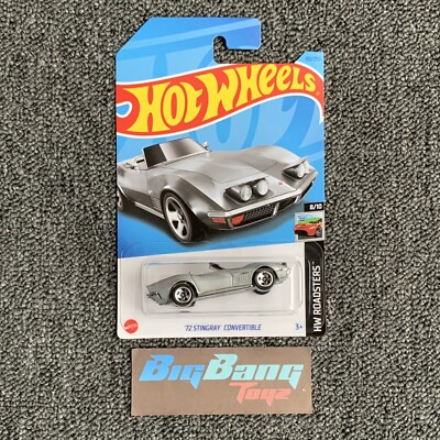 Hot Wheels 72 Stingray Convertible Silver #132 Mainlines 2023 Case