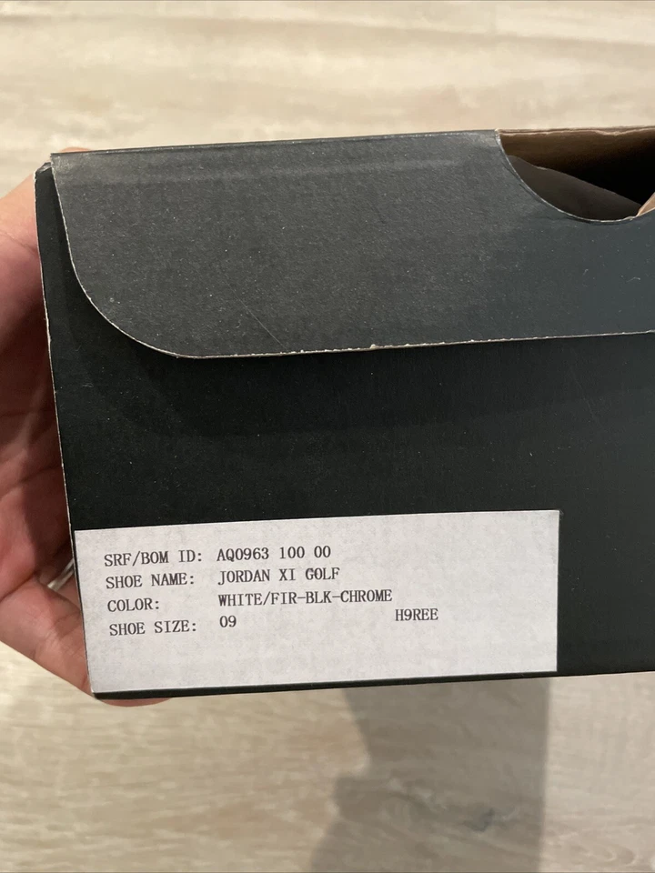 Muestra de golf Jordan 11 XI Augusta Masters - nunca lanzada Foto 2 de 4