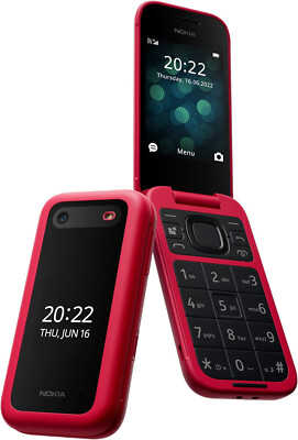 Nokia 2660 Dual SIM Flip Klapp Mobiltelefon Tasten Handy mit Kamera Rot