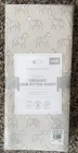 Pottery Barn Kids Organic Zebra Crib Fitted Sheet, Egret NWT