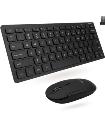 Macally Compact Rf Keyboard Mouse Accs Wireless For Pc