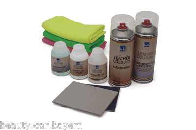 Lederreparaturset von BCB für Audi Lederfarbspray Lederspray Lederfarbe im Set