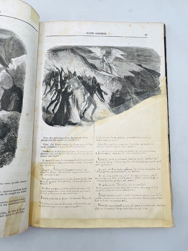 Oeuvres de Dante Alighieri. La divine comédie. L'enfer, le purgatoire, le paradi - Foto 12 di 13