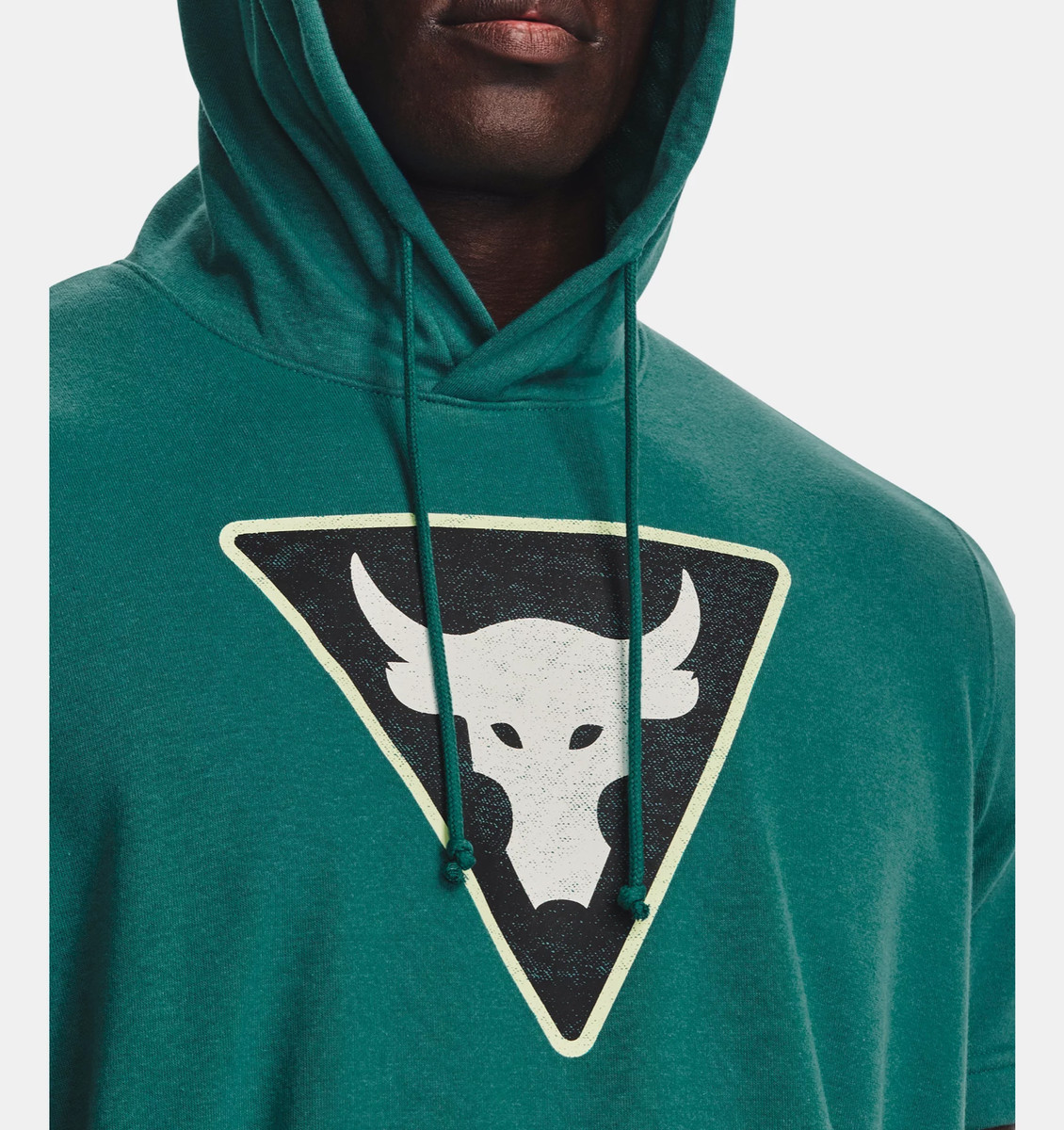 Under Armour Menu0026#039;s Project Rock Terry Short Sleeve Hoodie All Sizes  New Pullover | eBay