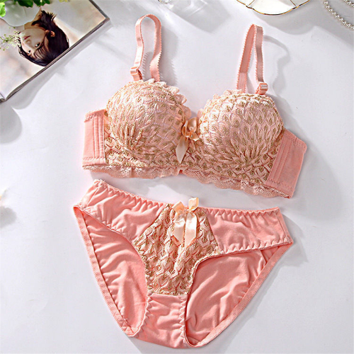 Conjunto de sujetador y bragas lencería sexy inalámbrica push up rojo para mujer - Imagen 11 de 24