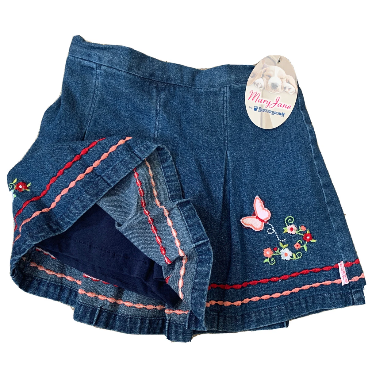 andmary Jane logo mini skirt