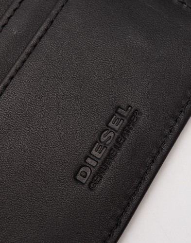 DIESEL 'MOHICANHERO' JOHNAS I Cuero Billetera Tarjetero Estuche Granulado Dos Tonos - Imagen 4 de 8