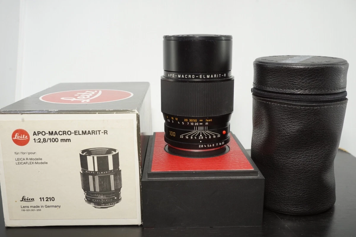 Leica APO-MACRO-ELMARIT-R 100mm Focal f/2.8 Camera Lenses for sale