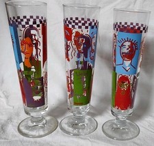 Teisseire 3 Verres Cocktail Collector Vintage 25 Cl