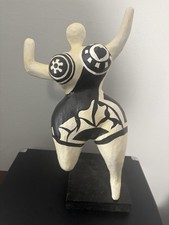 Rare Niki De Saint Phalle Dancing Nana Tribute Papier-M&acirc;ch&eacute; Sculpture