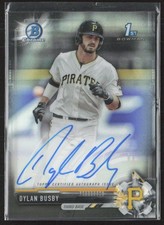 2017 Bowman Draft #CDA-DB Dylan Busby Chrome Auto Black Refractor #/75 (A5)