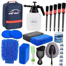 Car Detailing Kit Wash Cleaning Kits with Pump Foam Sprayer Wash 23Pcs Blue