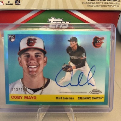 Topps 2025 Chrome Platinum Baseball Coby Mayo RC Auto CPA-CMA /150 Orioles